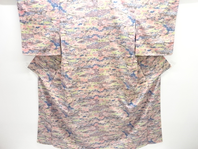 JAPANESE KIMONO / JODAI TSUMUGI / UNUSED / CHAYATSUJI